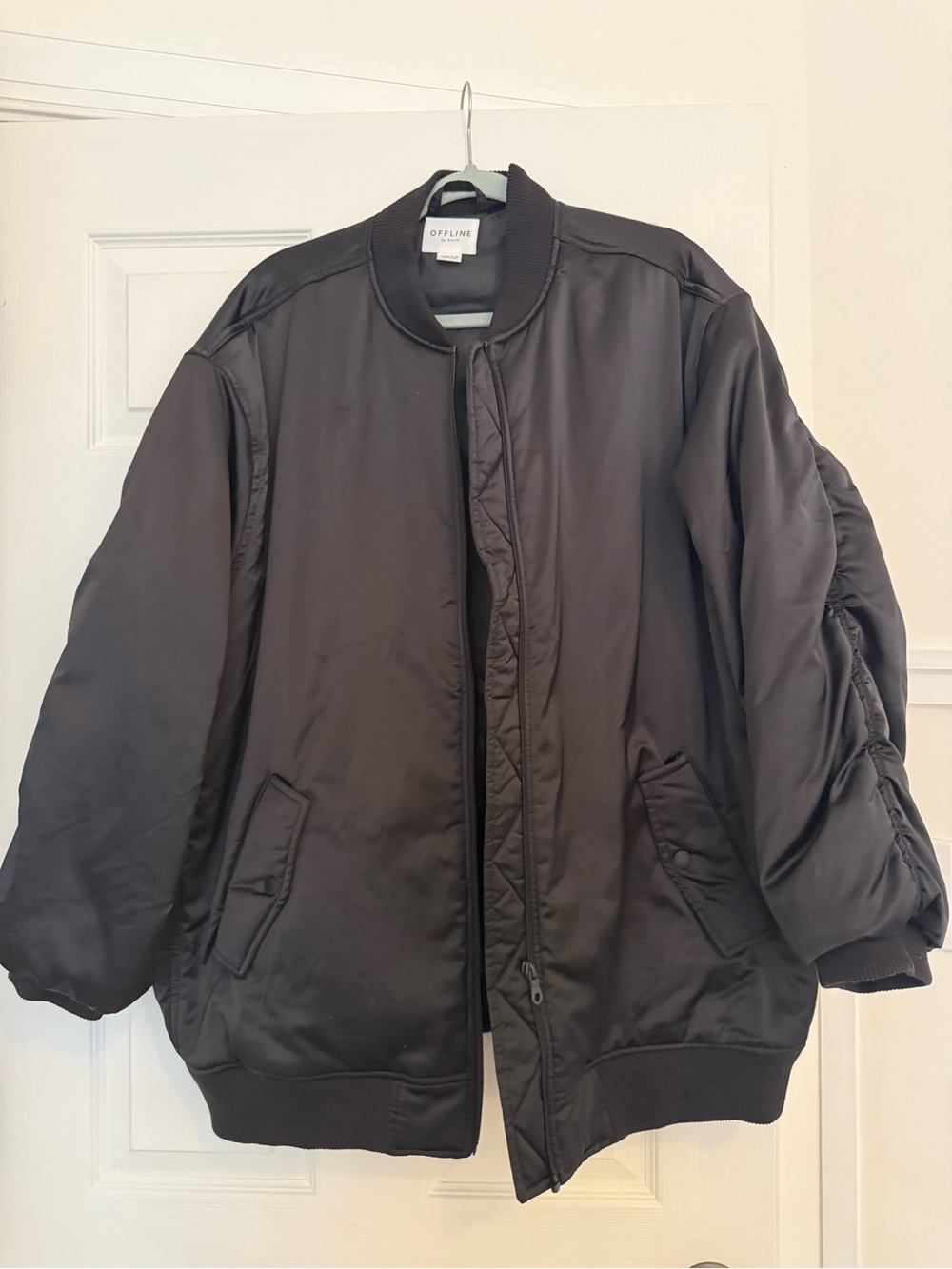 aerie Black Women’s Bomber Jacket